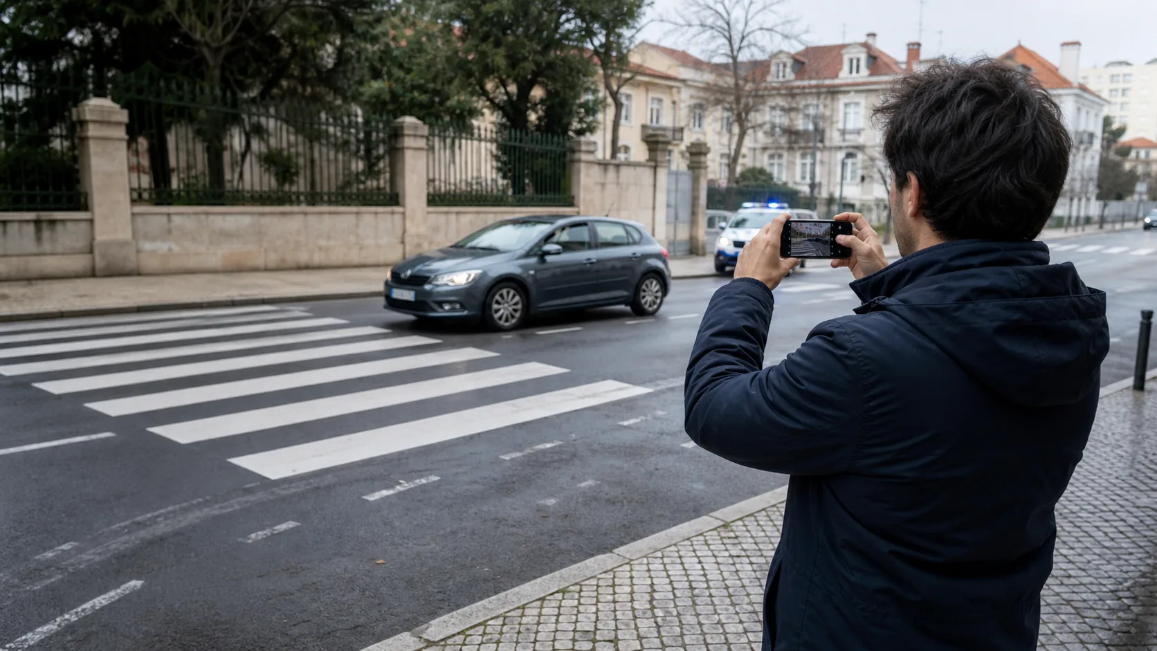 Local de atropelamento e elementos a preservar depois do acidente